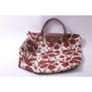 Tapestry, Embroidered, Signare, Poppies, Tote Bag, Red Flowers, Purse, Handbag,